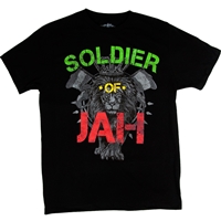 RastaEmpire Soldier Of Jah Black T-Shirt - Men's