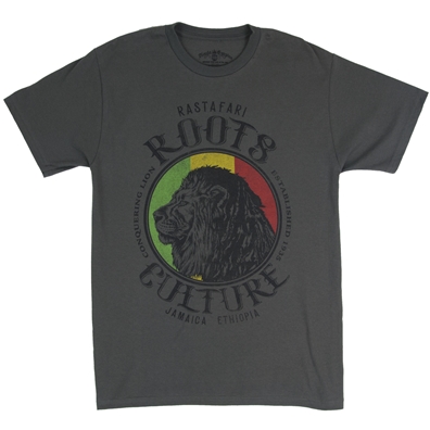 RastaEmpire Profile Lion Roots & Culture Gray T-Shirt – Men’s